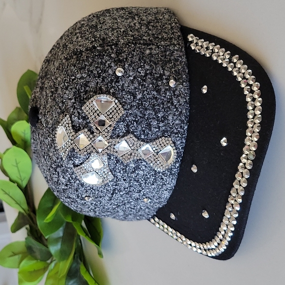 Bling Cross Baseball Cap - Picture 2 of 6